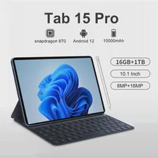 Глобальная версия Tab 15 Pro Планшет Android 12 Snapdragon 888 Tablette PC 10,1 Дюймов 16 ГБ 1 ТБ Планшеты Google Play 4G/5G с двумя Sim-картами