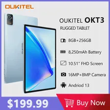 Планшет Oukitel OKT3 4G 10,51 "FHD, 8250 мАч, 8 ГБ 256 ГБ, Планшет на Android 13, Pad, 16-мегапиксельная камера, Восьмиядерные планшеты
