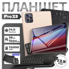 Vintage 3C Планшет Pro 23max, Android 14, 12000 мАч, русский + 5G + WIFI + Dual SIM +, Bluetooth-клавиатура + магнитная клавиатура + беспроводная мышь + SD-карта, планшет с большим экраном для путешес