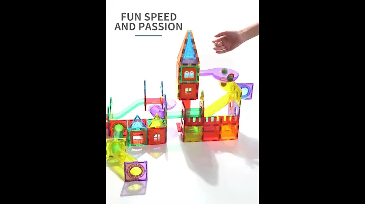 Magnetic Tiles & Marbel Run Track Toys by Yiwu Gangbo Toys