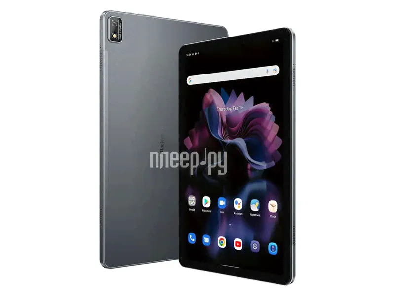 Планшет Blackview Tab 16 8/256Gb LTE Meteorite Grey (Unisoc Tiger T616 2.0GHz/8192Mb/256Gb/GPS/Wi-Fi/LTE/Bluetooth/Cam/11.0/2000х1200/Android)