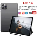 Планшет Tab 14, 8.0" 12 ГБ/512 ГБ, черный Экран 8 дюймов, 8800 мАч, Android 12, поддержка русского языка + WIFI + GPS. подходит для офисных и развлекательных планшетов