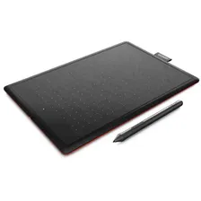 Графический планшет One by Wacom medium черный/красный (CTL-672-N)